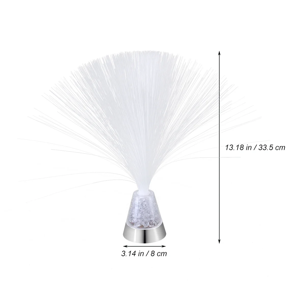 Optical Light Creative Mood Lighting Crystal Base Color Changing LED Party Decor Fiber Optical LED Light Long Lasting Use