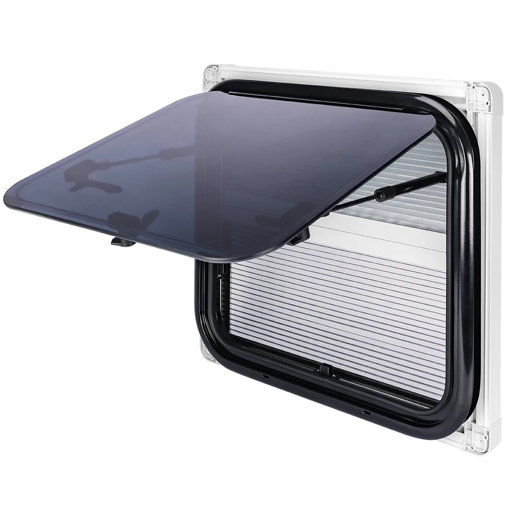500x350mm Flat Outside Transparent Anti-UV Acrylic Glass Caravan RV Window with Aluminum Alloy Frame view 5