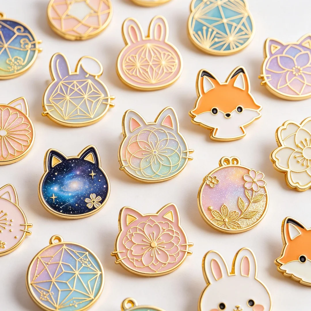Custom Cute Animal Enamel Pins Personalized Cat Rabbit Fox Lapel Badges Customizable Cartoon Metal Brooch Backpack Jewelry Gift