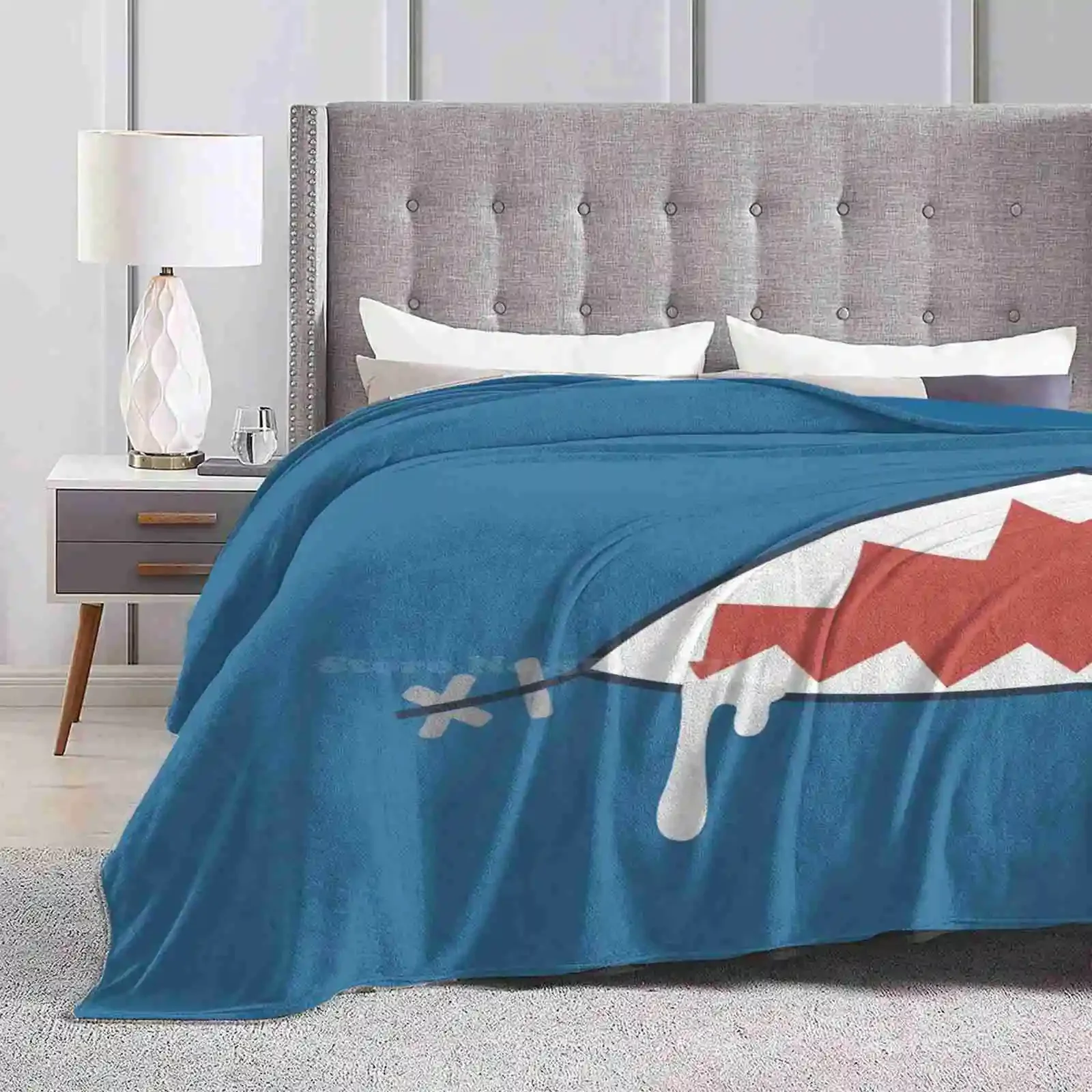 Gura Shark Best Selling Room Household Flannel Blanket Shark Gura Gawr Hololive Virtual Bloop Anime