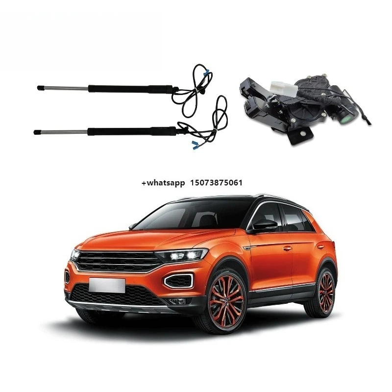 Electric Tailgate  Intelligent Tailgate of Automobile Upper Section Down Section Lock Use for  T- ROC Black 5 Sets
