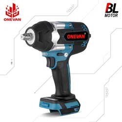 ONEVAN 1800N.M Brushless Electric Impact Wrench Screwdriver 3Gear High Torque Cordless Wrench Power Tools for Makita 18V Battery