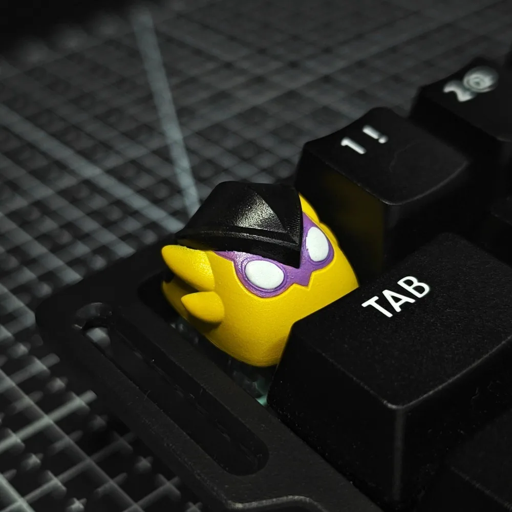 Game Pet Keycaps, Cute and Adorable Designs, Compatible with Mechanical Keyboard Cross-Shaped Switches, Perfect as a Birthday Gi