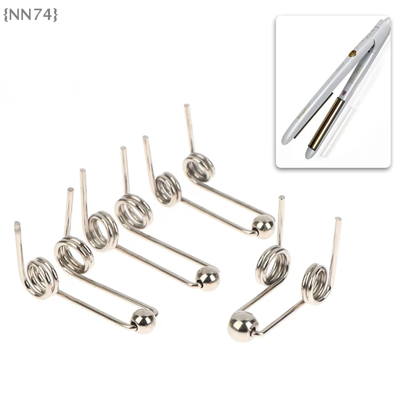 【Ja】Hair Curling Iron Replacement Springs - 2Pcs 1.2mm Wire Diameter Double Return Torsion Spring, Repair Accessories