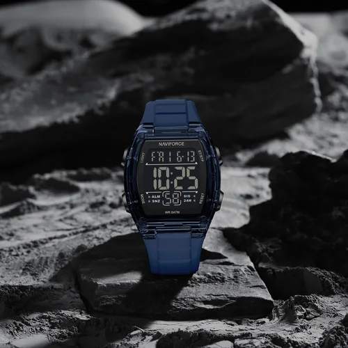 Imagen 2 del producto NAVIFORCE 6106 relojes electrónicos de moda para hombre calendario deportivo al aire libre correa de silicona resistente al agua reloj Digital informal para hombre
