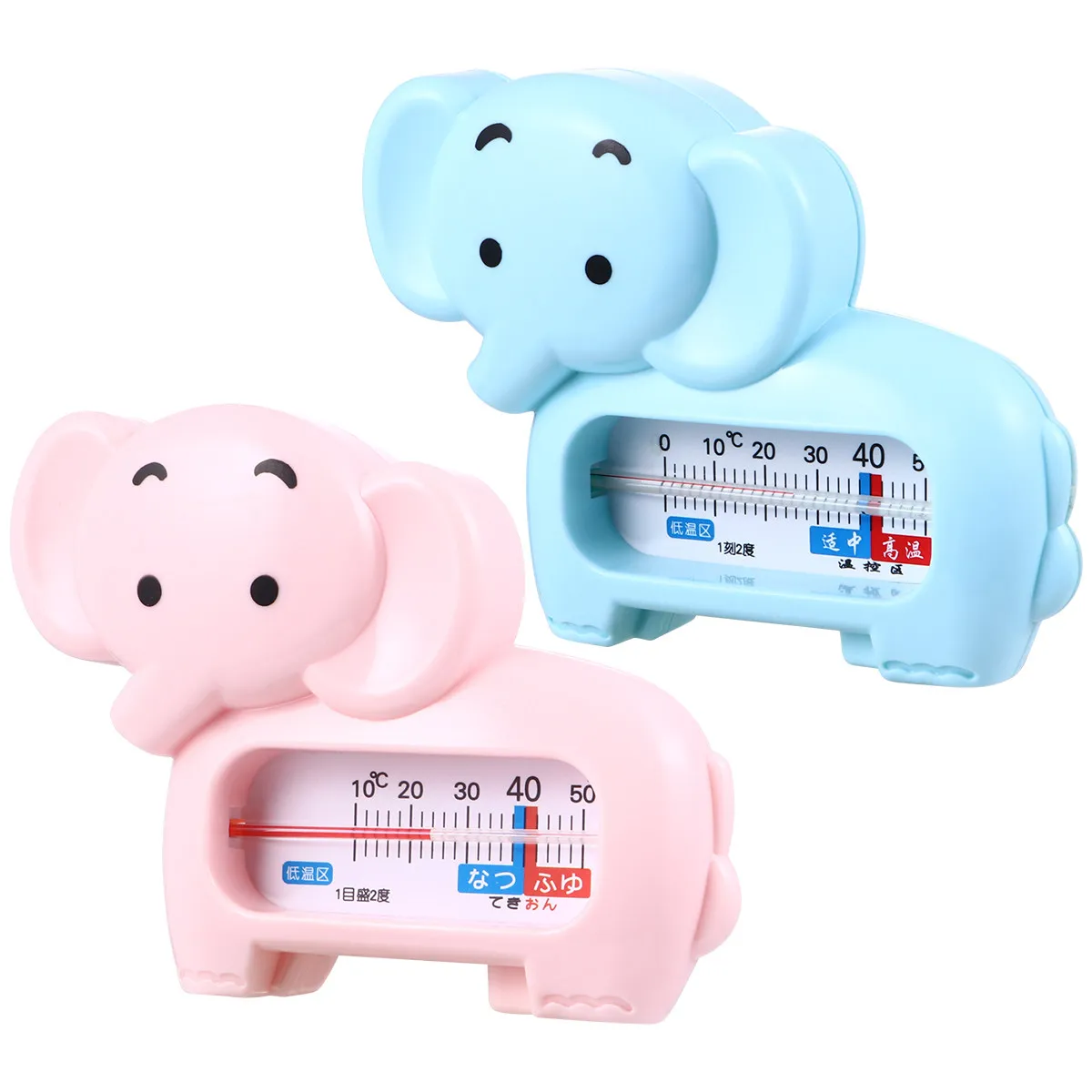 2Pcs Baby Bath Water Thermometer Environmental ABS Material Quick Accurate Infant Bath and Room Temperature Sensor