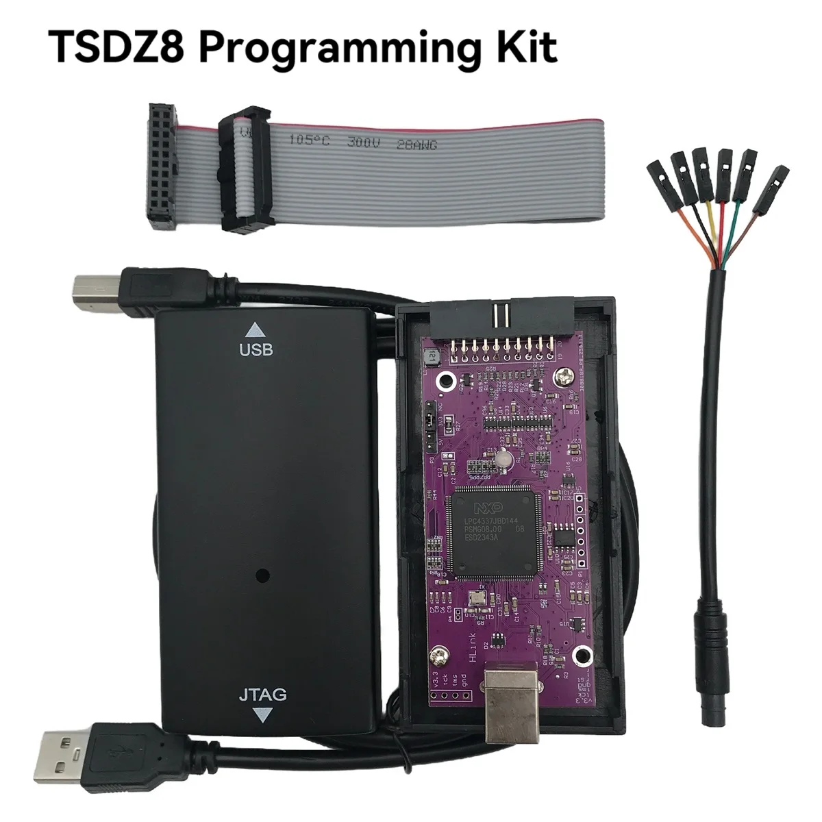 For Tongsheng TSDZ8 Programming Kit 6 Pin Wire For J-Link Jlink v11 Firmware Update Ebike Speed Sensor Extension Cable