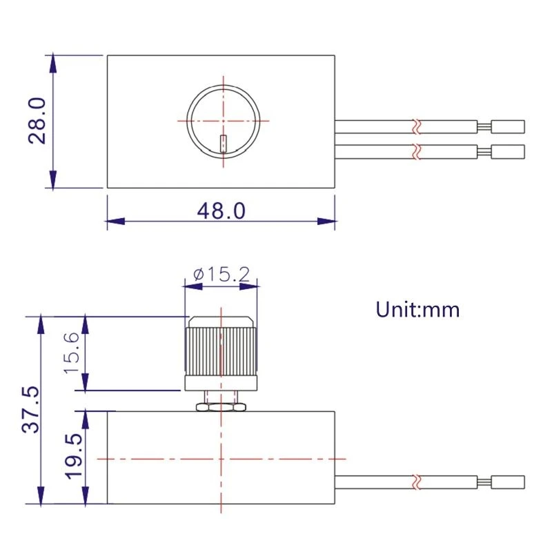 Controlador perilla atenuación LED 120V/240VAC Interruptor rotativo con papel para interruptor del controlador