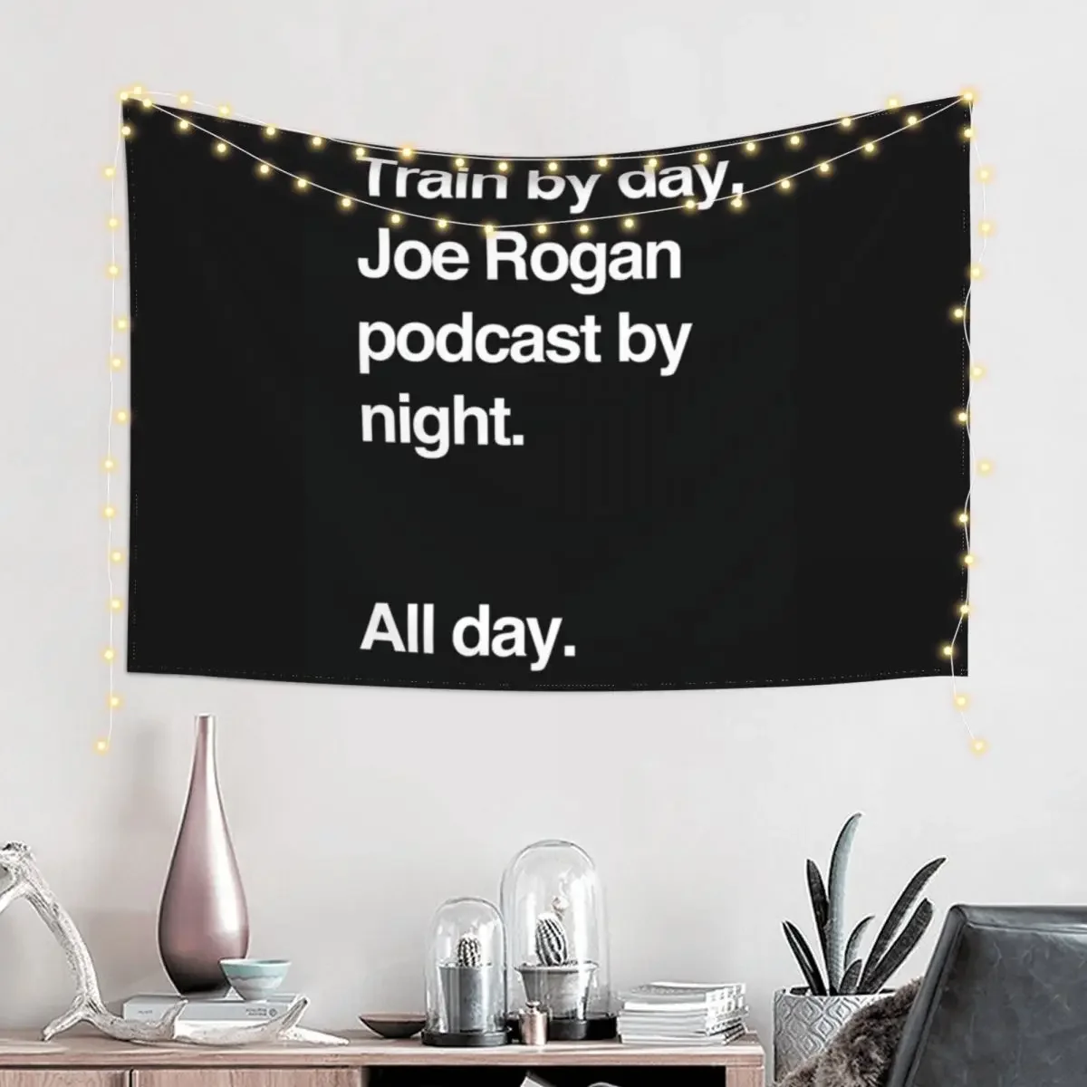 Train by day, Joe Rogan podcast by night - All Day - Nick Diaz - Helvetica Tapestry Outdoor Decoration Home Supplies Tapestry