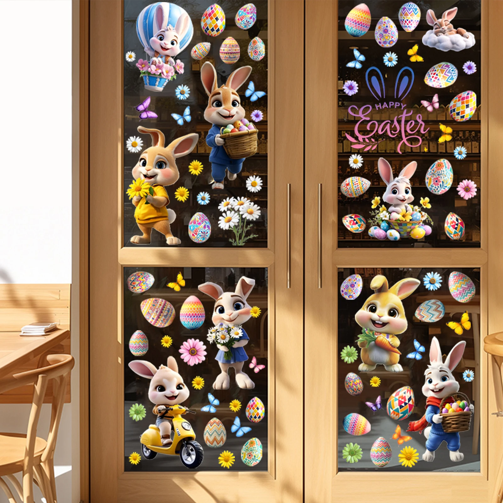 Naklejki na okno na Wielkanoc, – Home Bathroom Window recenzja i cena
