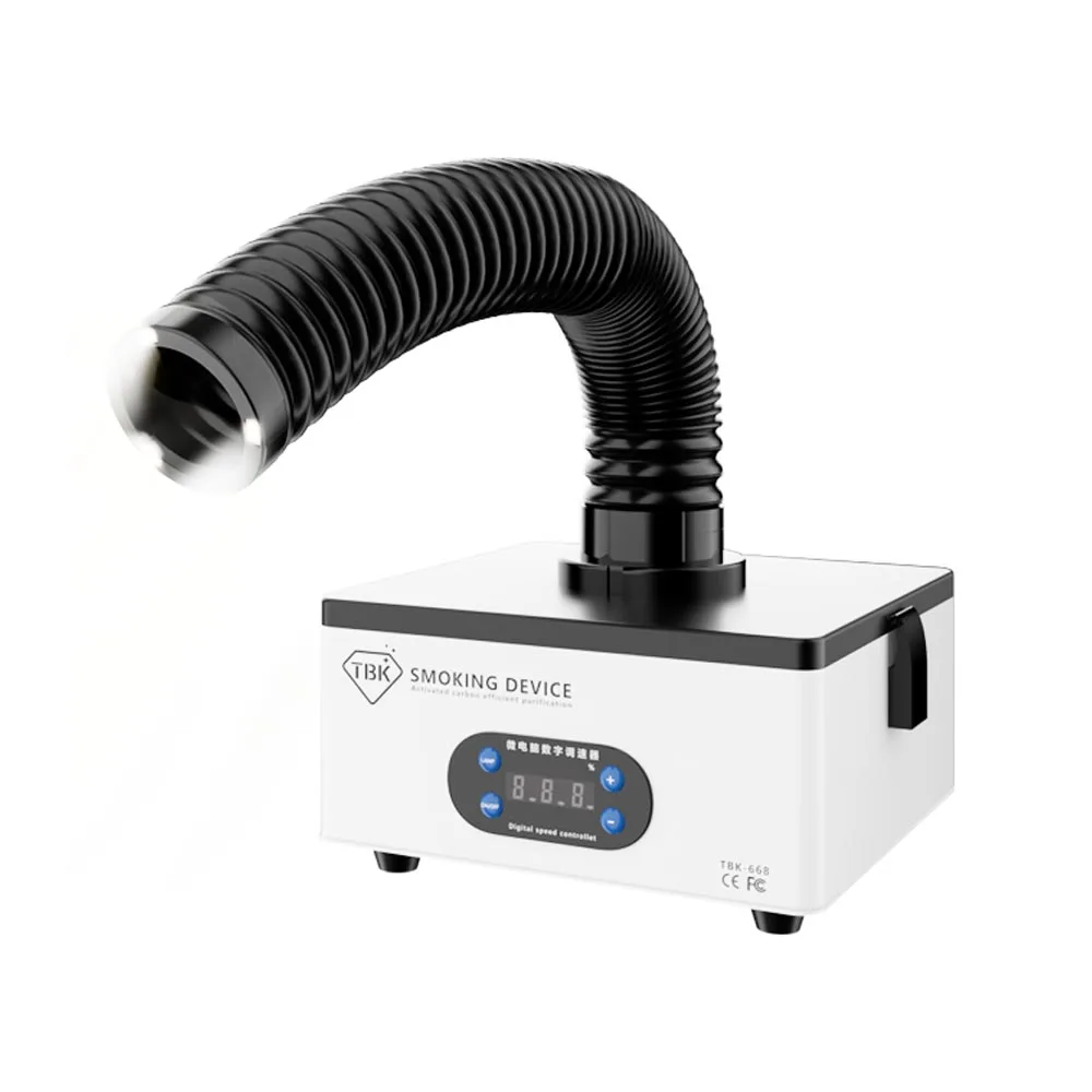 TBK 668 estrattore di fumi filtro a 4 strati strumento purificatore di scarico per la riparazione del telefono stazione di saldatura marcatura Laser assorbimento del fumo