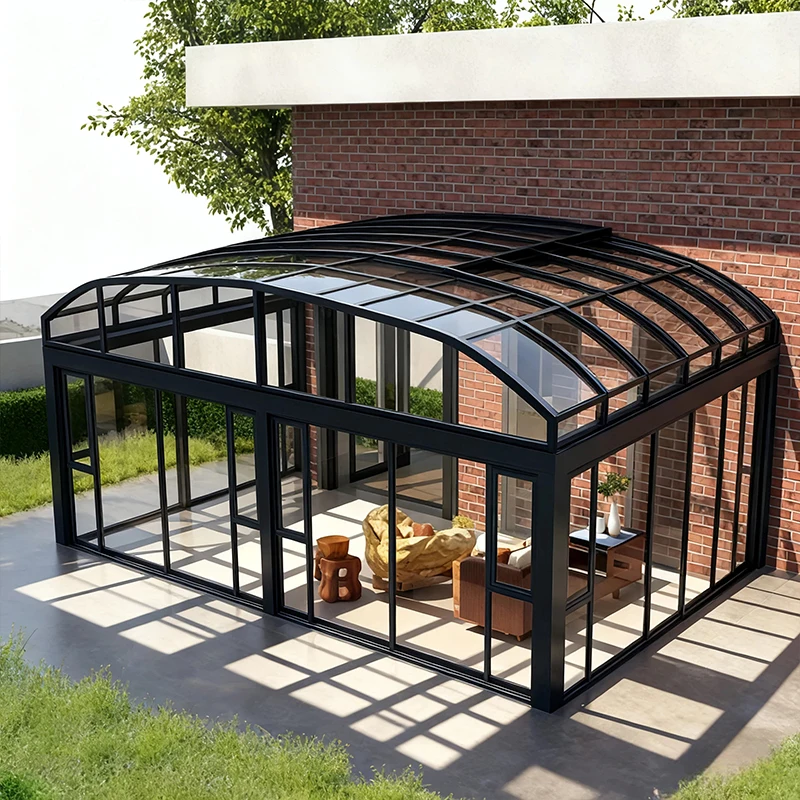 New Design Glamping Mobile House Retractable Roof Patio Garden Backyard Summer Sunroom
