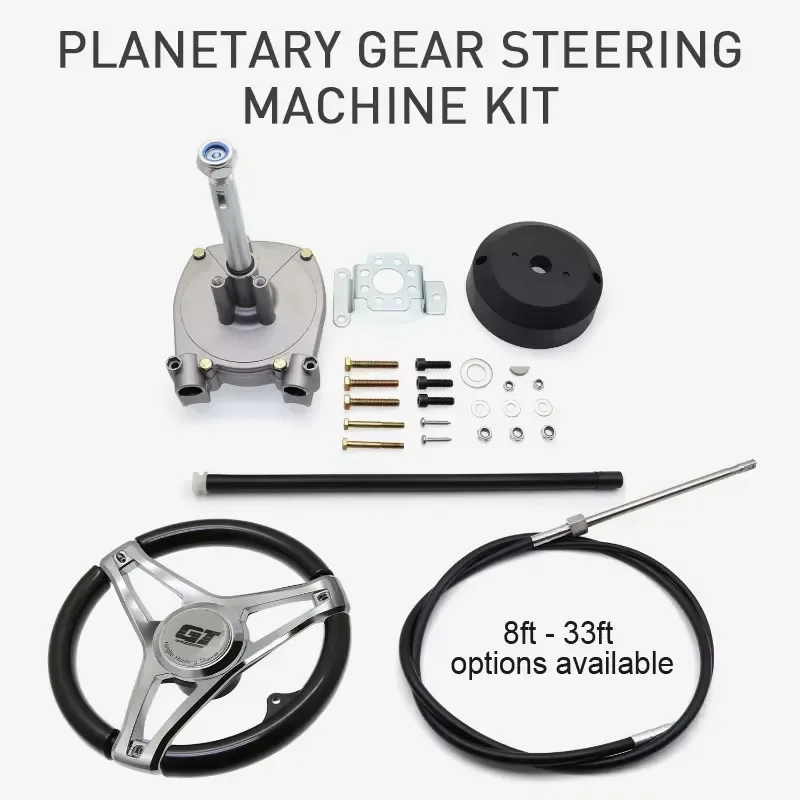 STLF Complete Front Remote Conversion Kit for Outboard Motors with Electric Start and Steering System