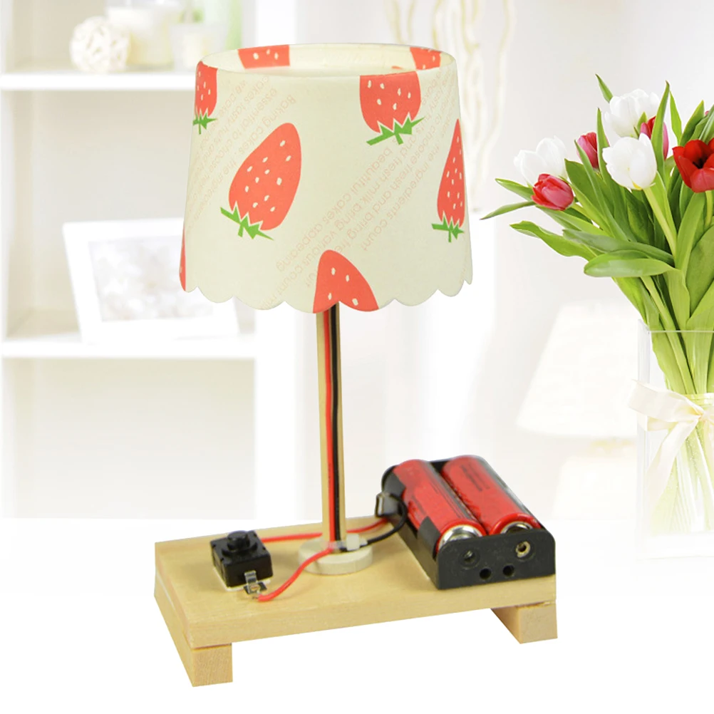 

Creative Desk Lamp Science Experiments Table Light Toy Assembly DIY Bamboo Kids Invention Student