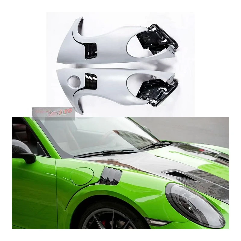 

New 2019-2023 for 991 Carbon Fiber Perforated Bumper with Exhaust Cutouts-Bolt-On Retrofit/Upgrade