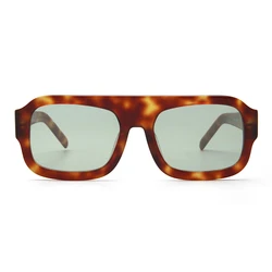 VEH Brand Design Acetate Big Vintage Pilot Sunglasses Men Oversized Frame Square Sun Glasses For Women Sunnies Female UV400