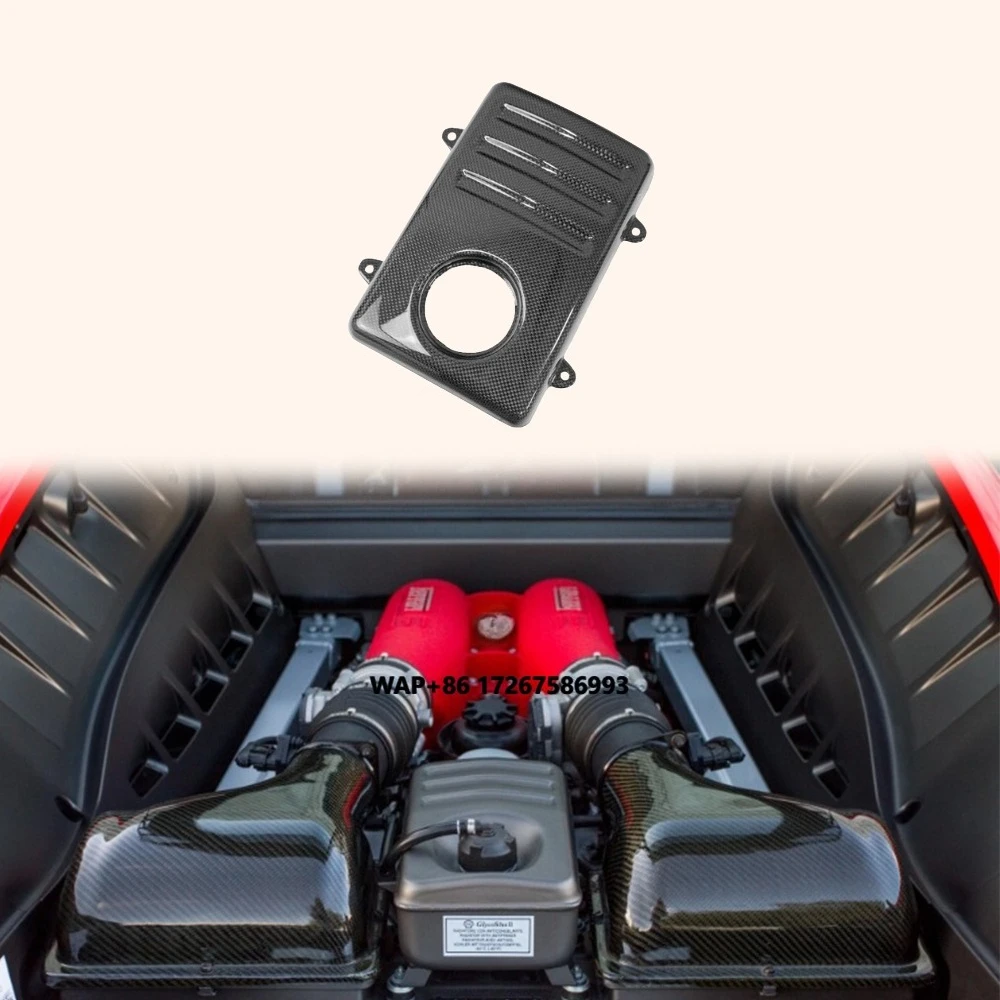 

For F430 430 2005-09 Engine Coolant Tank Box Cover Replacement 1K Carbon