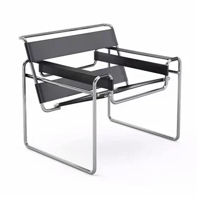 Nordic Living Room Backrest Chairs Stainless Steel Armchairs Designer Celebrity Reclining Aesthetic Room Office Art Furniture