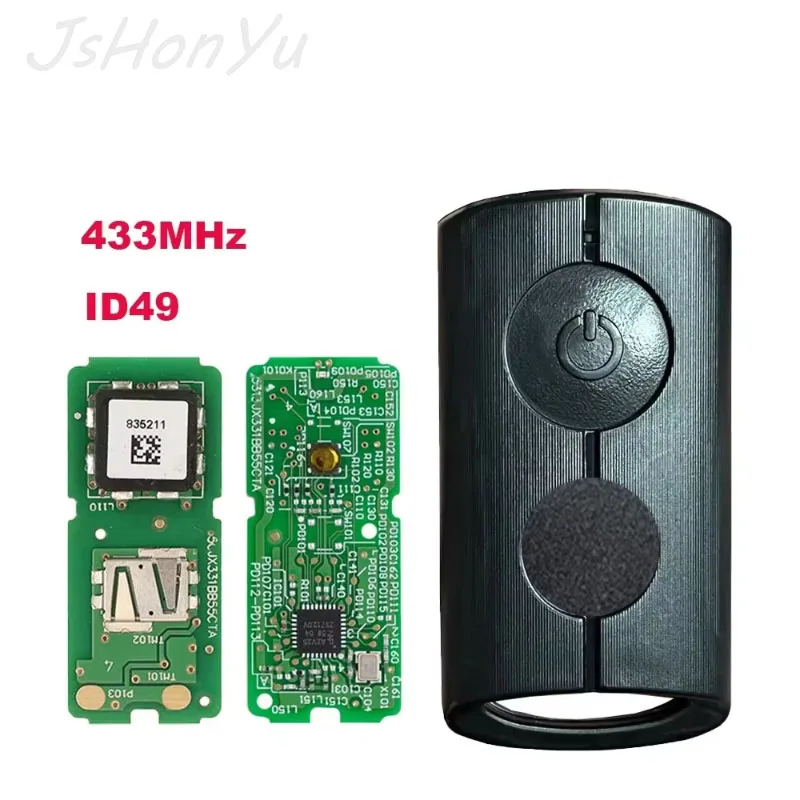 

JsHonYu Original 433MHz ID49 Chip Smart Remote Key for Yamaha XMAX 300 NVX 155 AEROX JANUS QBIX Motorcycle Keyless Entry Fob