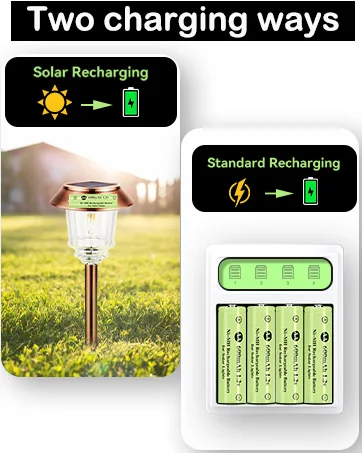 AA 600mAh 1.2v Solar Battery