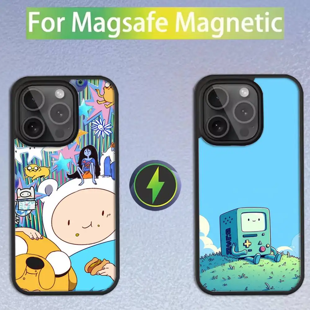 

A-AdventureS Cartoon T-Time Phone Case For iPhone 16,15,14,13,12,11,Pro,Max,Plus,Mini,SE Magsafe Magnetic Wireless Charging