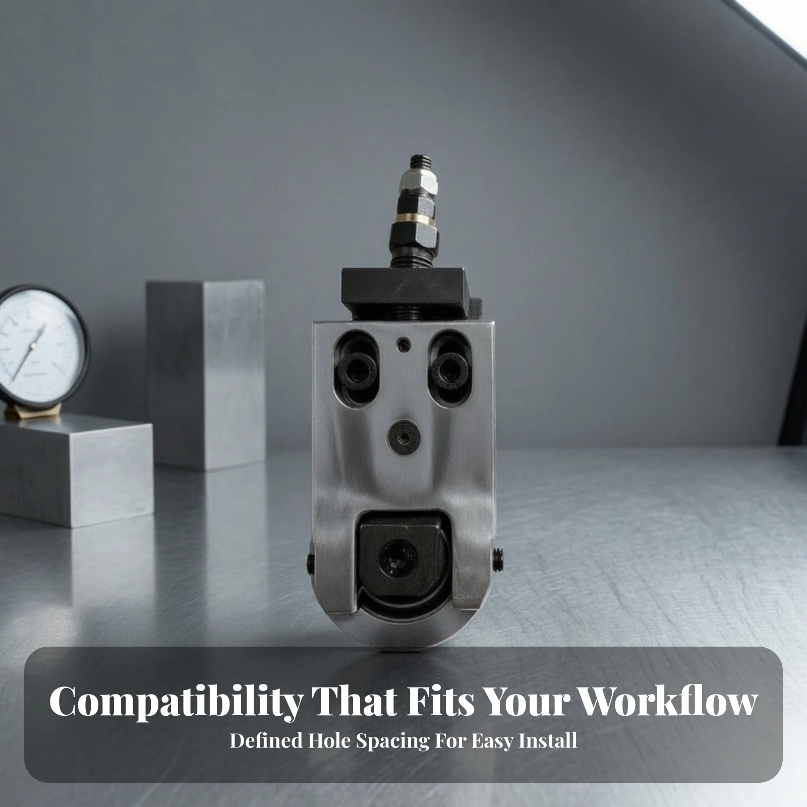 Edge-Banding Machine Component Machined Finish Tracking Guide with Integrated Roller for Furniture Manufacturers, Workshop