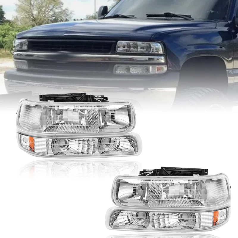 

Updated LED DRL Daytime Running Light For 1999-2002 Chevrolet Silverado Tahoe Suburban Fog Lamp Headlamp with Bumper Lights