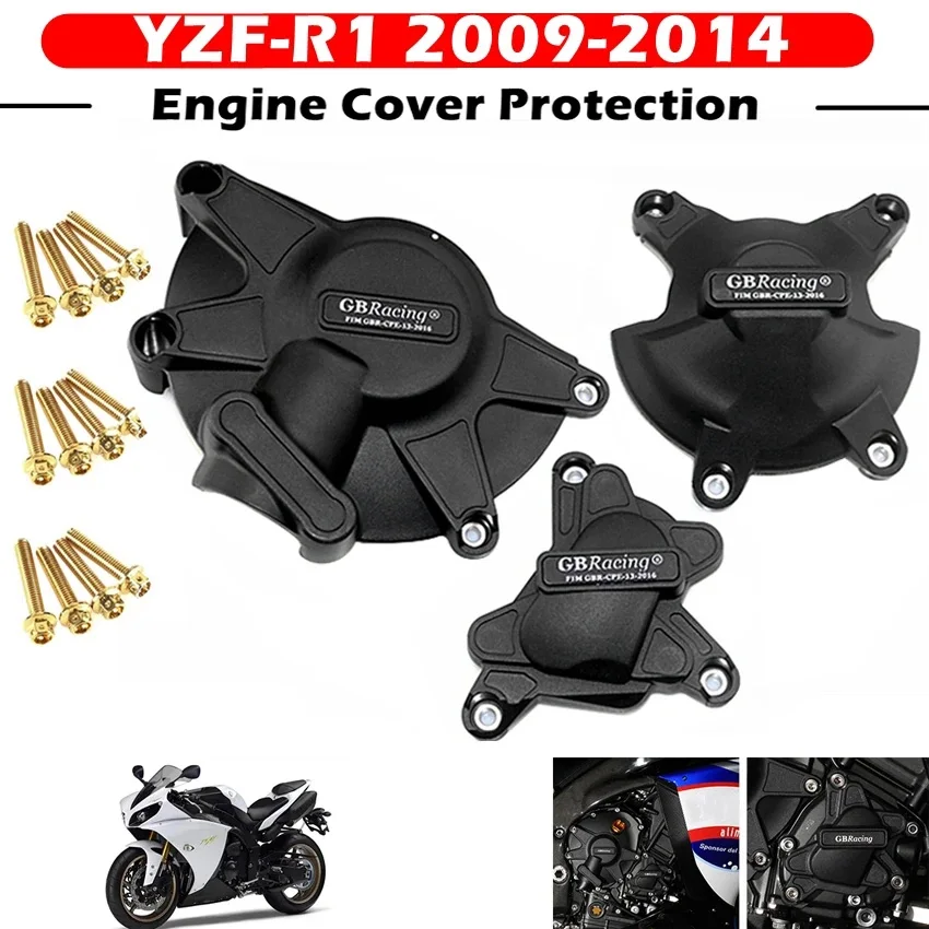 

Motorcycles Engine Cover Protection Case GB Racing For YAMAHA R1 2009-2010-2011-2012-2013-2014 GBRacing Engine Covers