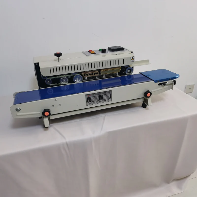 

Bespacker Automatic continuous plastic bag heat sealer sealing machine for aluminum foil plastic bag