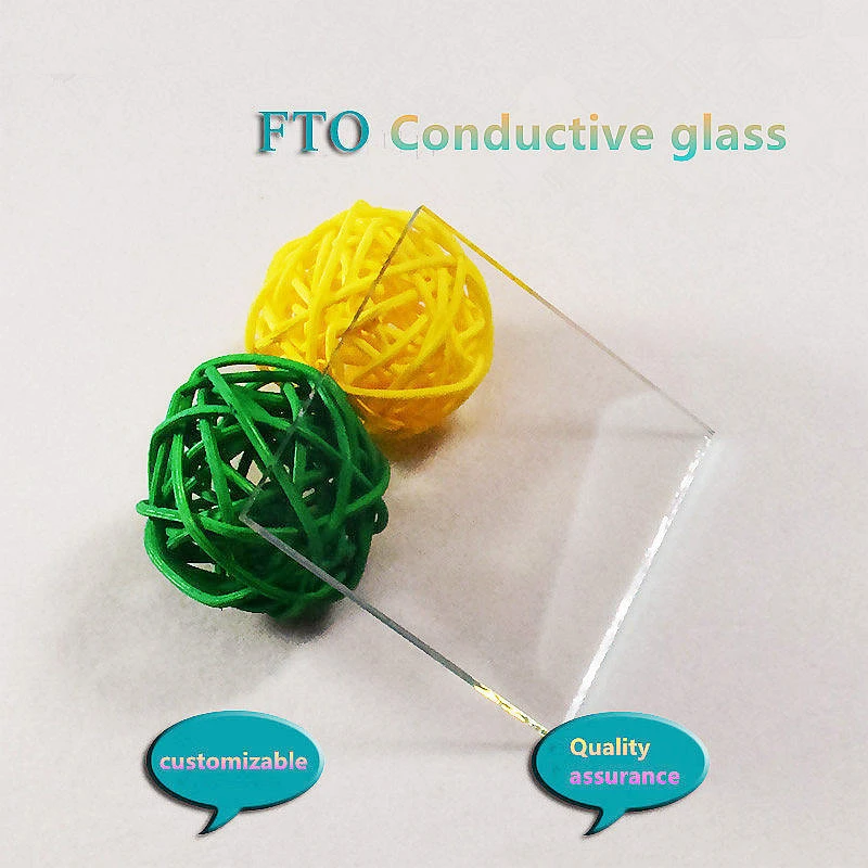 5Pcs 14 ohm/sq 300x300x2.2mm FTO conductive glass Lab Transparent Conductive Fluorine Doped Tin Oxide (FTO) Coated Glass