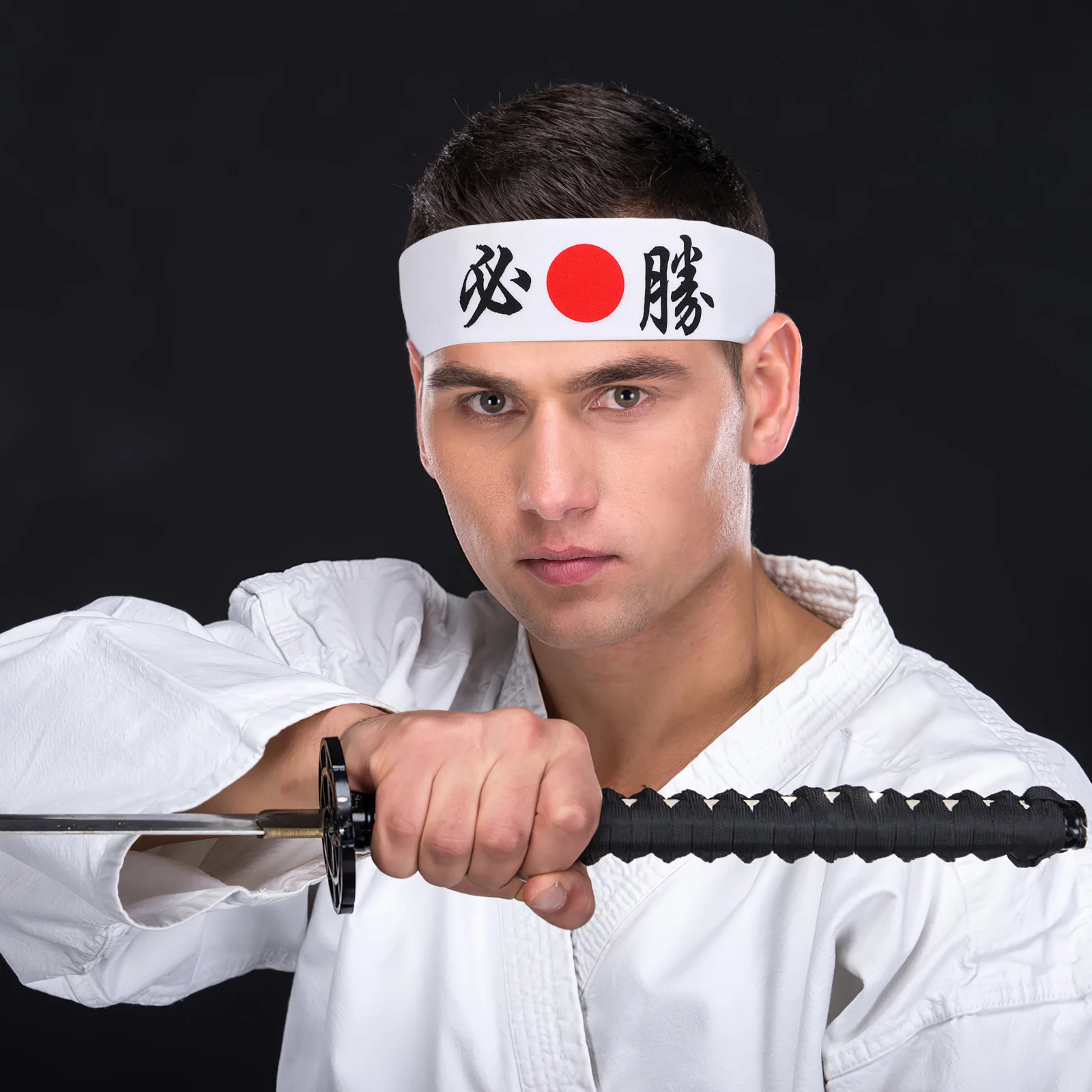 

2 шт. повязки на голову в стиле Бушидо, японские спортивные повязки для волос, впитывающие пот, для бега, тренировок, фитнеса, приготовления пищи, йоги