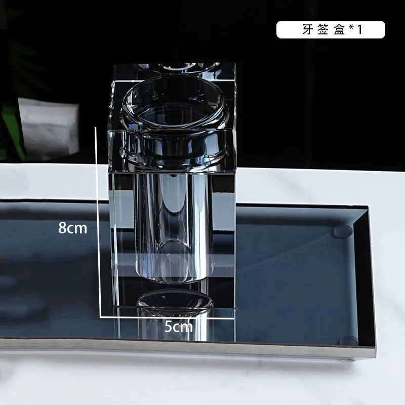 For Light Luxury Crystal Mouthwash Cup, Bathroom Toothbrush Cup Kit, Mouthwash Cup Antibacterial and Mildew-proof