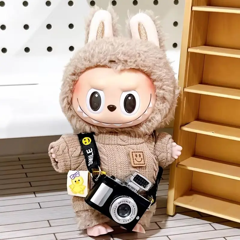 Labubu Doll Camera Accessories Simulated Mini Camera Can Flash And Produce Sound Cute Doll Accessories And Pendant Gifts