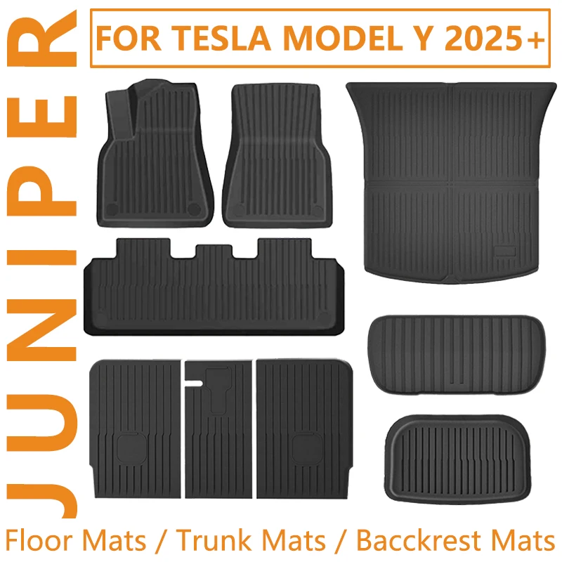 Floor Mat for New Tesla Model Y 2025 Juniper Model Y Highland Trunk Mat Double Menes Liner Left Right Hand Drive Car Interior