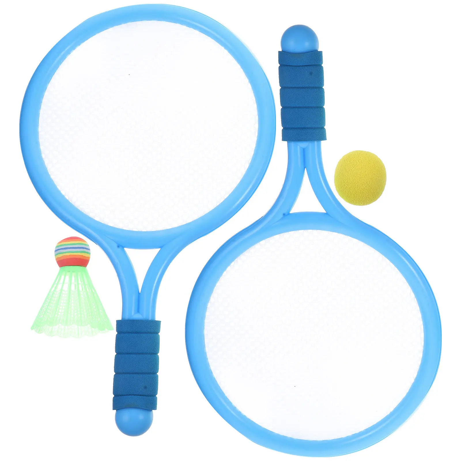 

2Pcs Tennis Rackets Lightweight Kids Tennis Set Short Handle Large Hitting Area Suitable for Children Outdoor Indoor Sports
