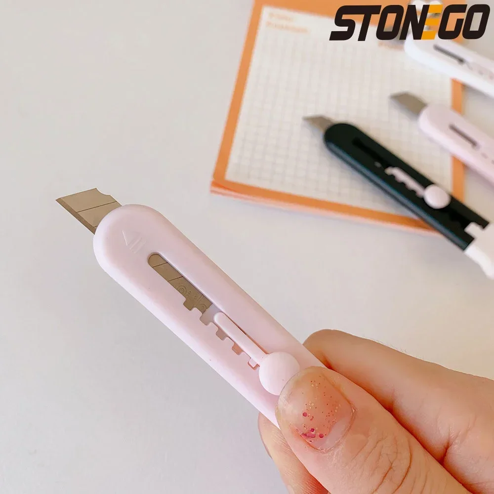 STONEGO Cute Cat Paw Utility Knife Mini Portable Paper Cutter Letter Envelope Opener Express Box Knife Box Cutter Knife