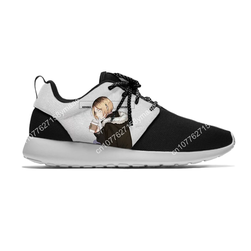 Hot Japanese Manga Haikyuu Kozume Kenma Kuroo Casual Cloth Shoes Lightweight Men Women Summer Classic Mesh Sports Shoes Sneakers