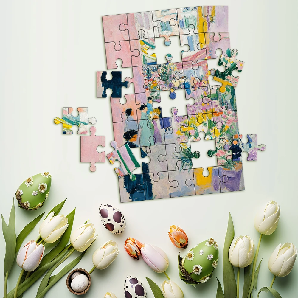 35/300/500pcs  nature Custom Picture Jigsaw puzzle Personalized Picture For Children Toy Baby Gift view 2