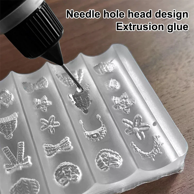 Carved Gel For Nail Mold 10g UV Gel Crystal Black Pink Glue Translucent 3D Acrylic Mold Tool Nail Saloon DIY Nail Art Gule