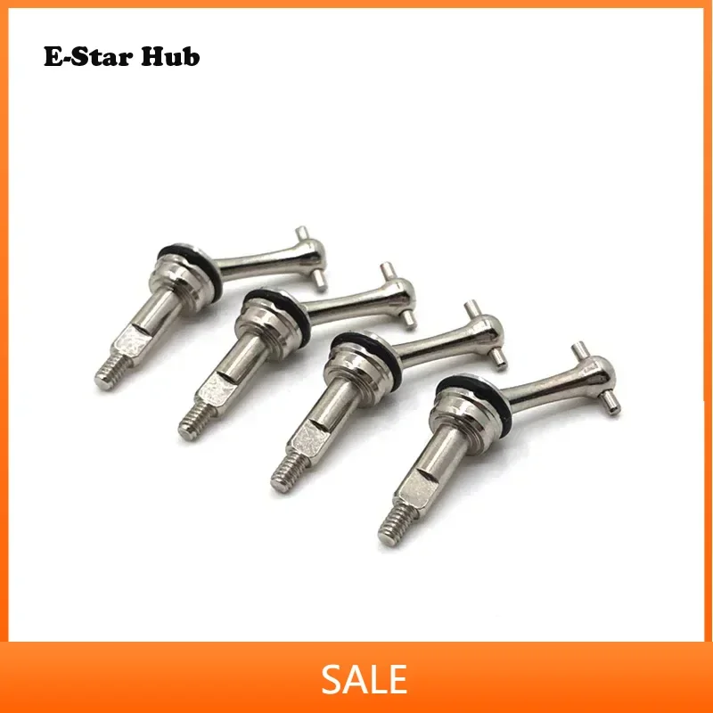 4Pcs Metal Extended Drive Shaft CVD Universal Joint for Wltoys 284131 K969 K989 K999 P929 1/28 RC Car Upgrade Parts