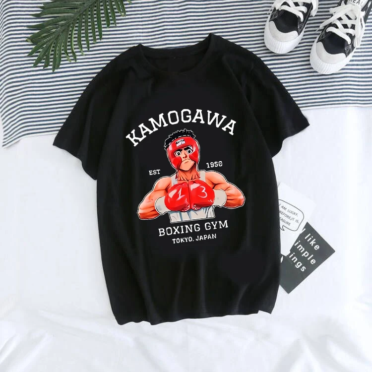 Japanese Anime Hip Hop Tee Top Hajime No Ippo Manga Y2k TShirt Men Women Makunouchi Takamura T-Shirt KGB Harajuku Tshirt Clothes