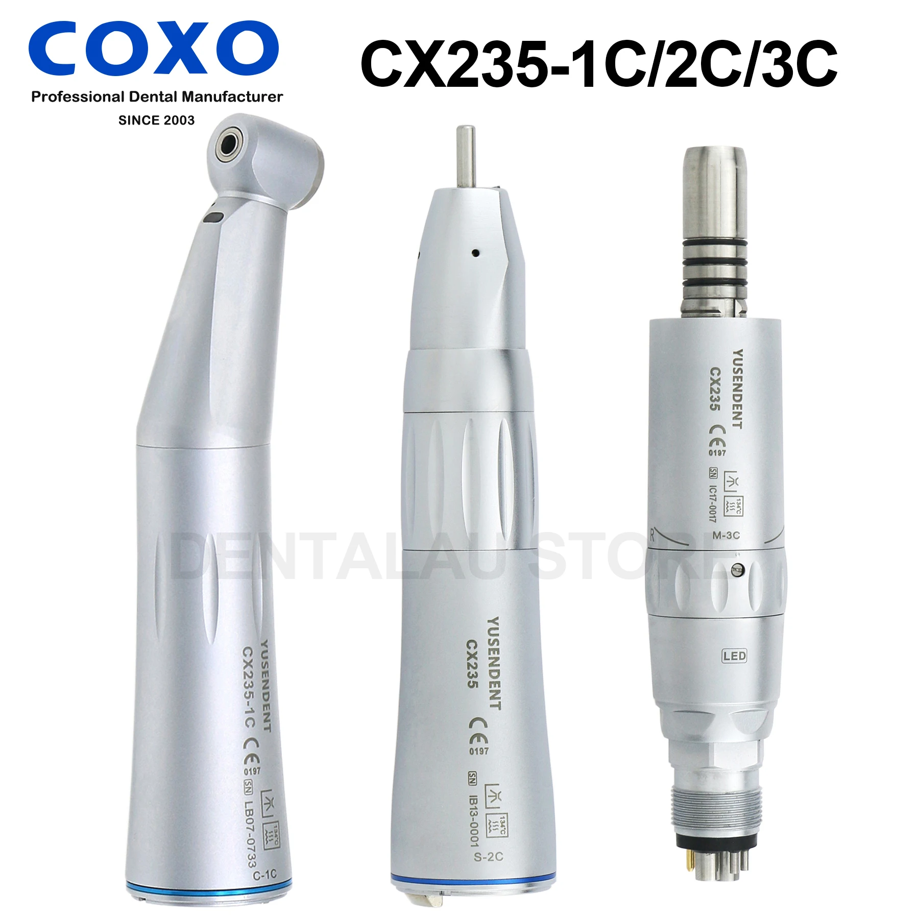 

CX235-1C/2C/3C COXO Dental Fiber Optic Low Speed Contra Angle Handpiece fit KaVo NSK 6 holes