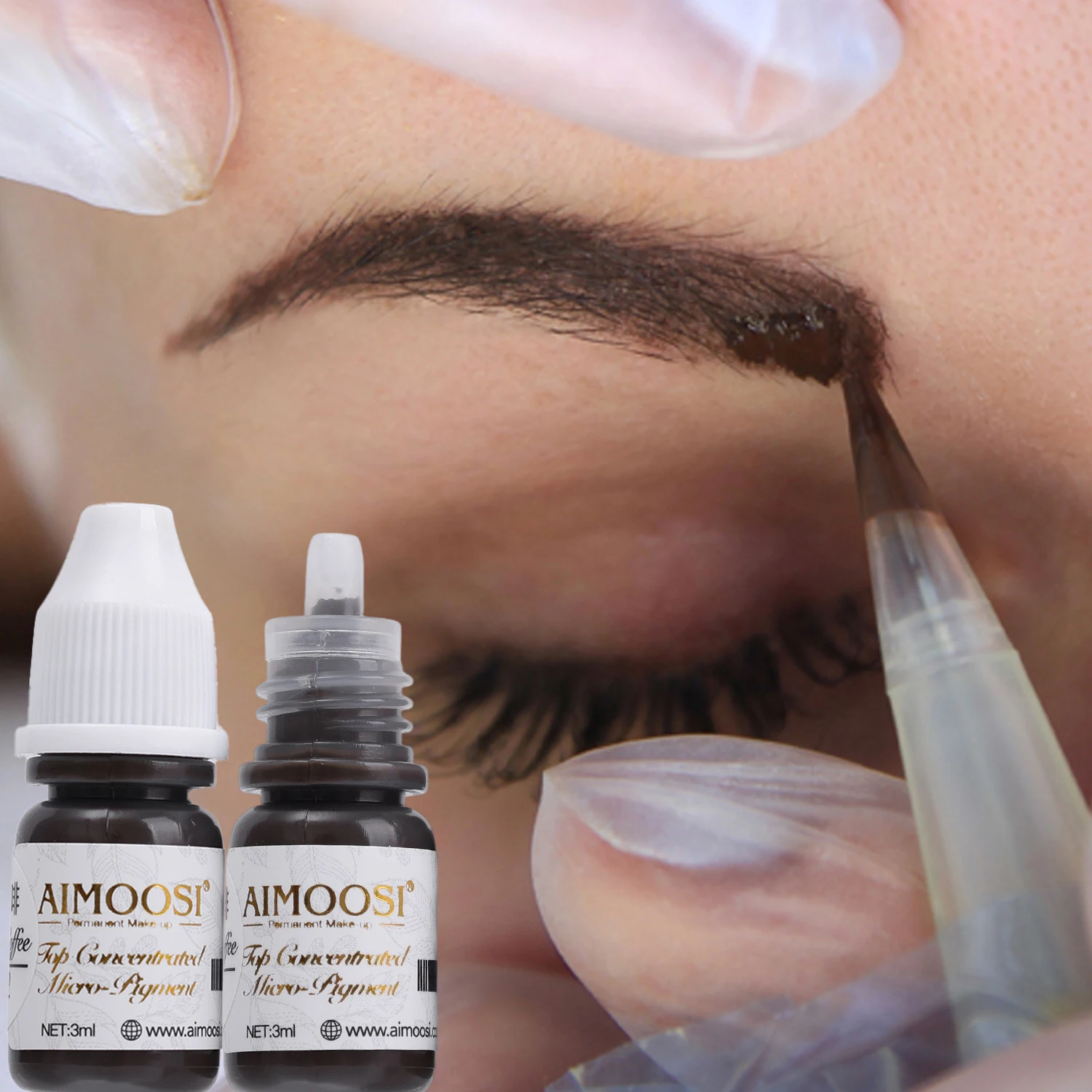 3 مللي الحاجب الوشم الصباغ شبه دائم الحاجب كحل تينت المهنية Microblading الحواجب محسنات صالون تجميل ماكياج