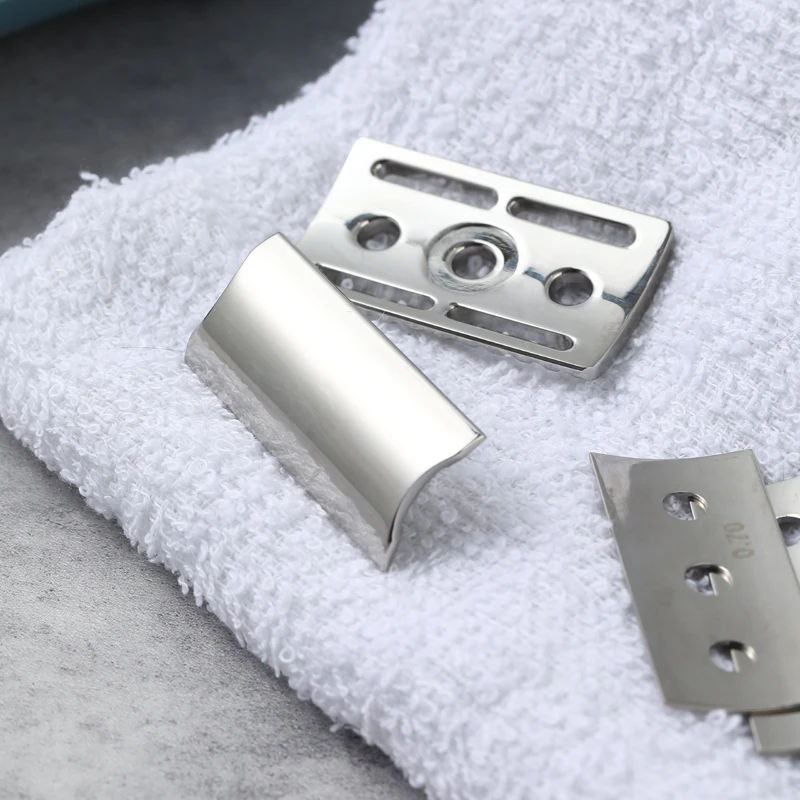 YAQI Trifecta Adjustable 316 Stainless Steel Polished Safety Razor Head with Different Blade Gaps