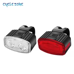 Cycling Bicycle Lights Bike Front Rear Light Taillight Headlight USB Rechargeable MTB Safety Warning Tail Light Bike Accessories