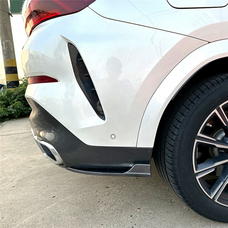 

Надежный-для BMW X6 G06 M Sport 2019-2022, задний бампер, канарды, спойлер, сплиттер, диффузор, защитная крышка, запасные части, ABS карбон