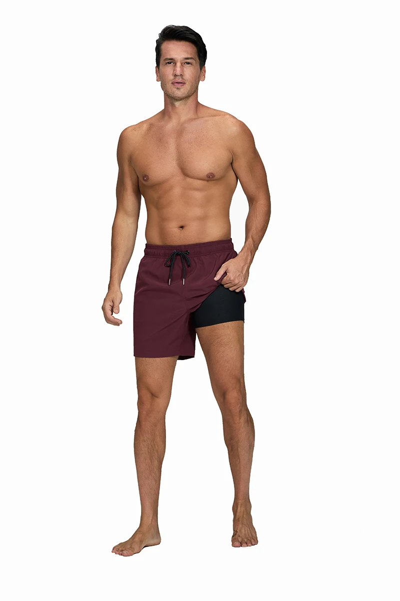 Neueste Herren- und Damen-Laufshorts, Atmungsaktive Schnelltrocknende Sport-Badeshorts mit Taschen, Strand- und Urlaubsshorts – Detail 4