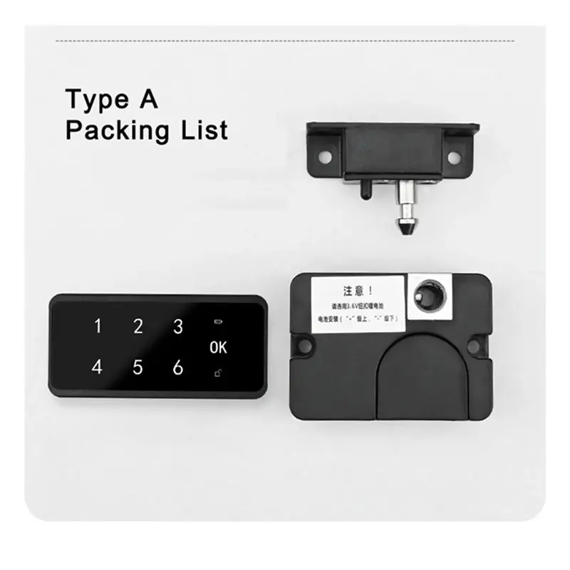 B27B 2X Smart Fingerprint Lock, Drawer Lock, Password Lock, Cabinet Lock, Cabinet Door Lock, Electronic Induction Lock