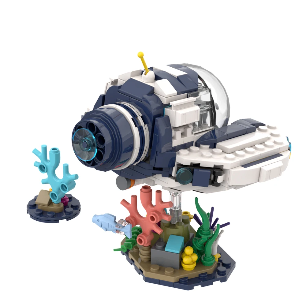 MOC moře můra subnautica hra stavba bloků mini subnautica stavba uzavřít děti modelka hraček narozeniny dar vánoce dosavadní