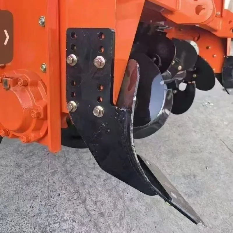 Universal Enlarged Rotary Tiller Side Plow Dual Use Ridge Making & Soil Gathering Edge Plow for Farm Rotary Tiller
